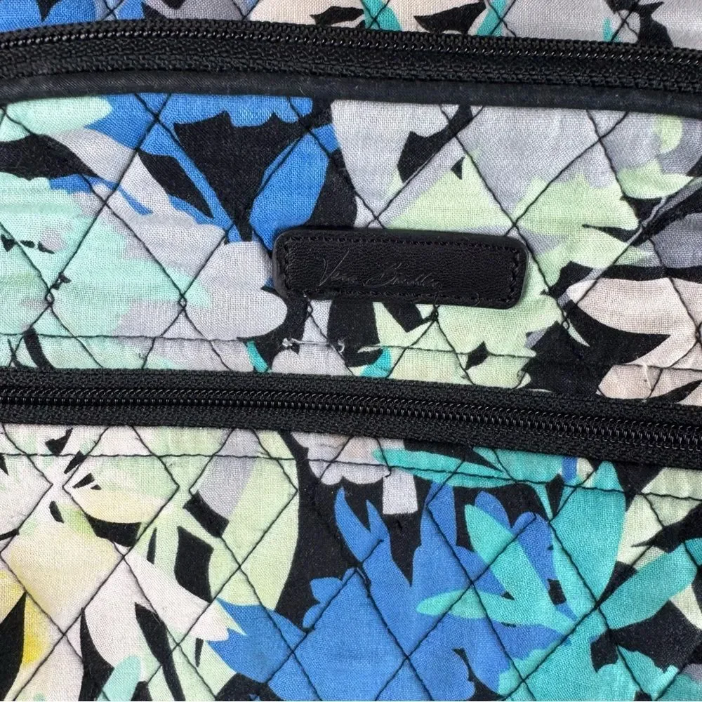 Vera Bradley Floral Backpack Paisley 13” Blue Green